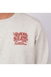 Replay Mens Grey Embroidered Logo Crew Neck Sweatshirt