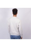 Replay Mens Grey Embroidered Logo Crew Neck Sweatshirt