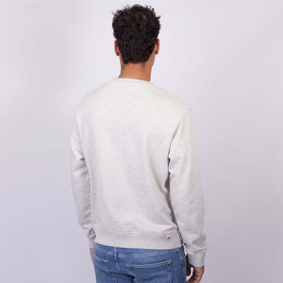 Replay Mens Grey Embroidered Logo Crew Neck Sweatshirt main image