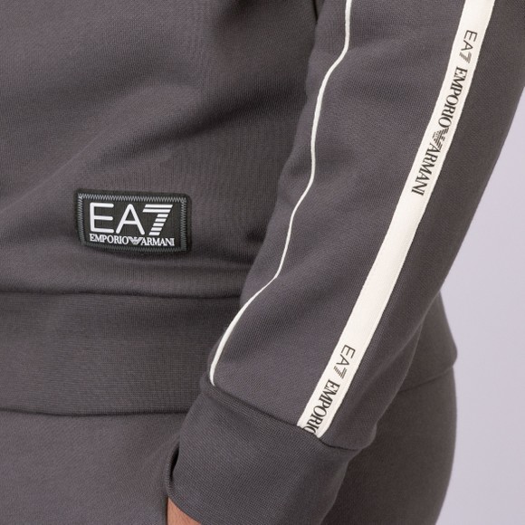 EA7 Emporio Armani Mens Grey Logo Series 1/2 Zip main image