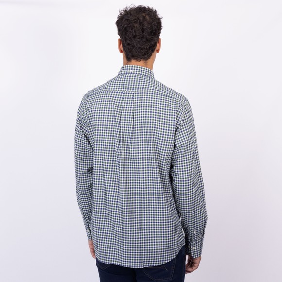Gant Mens Green Twill Gingham Shirt main image