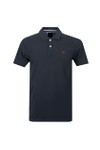 Crew Clothing Company Mens Blue Classic Pique Polo