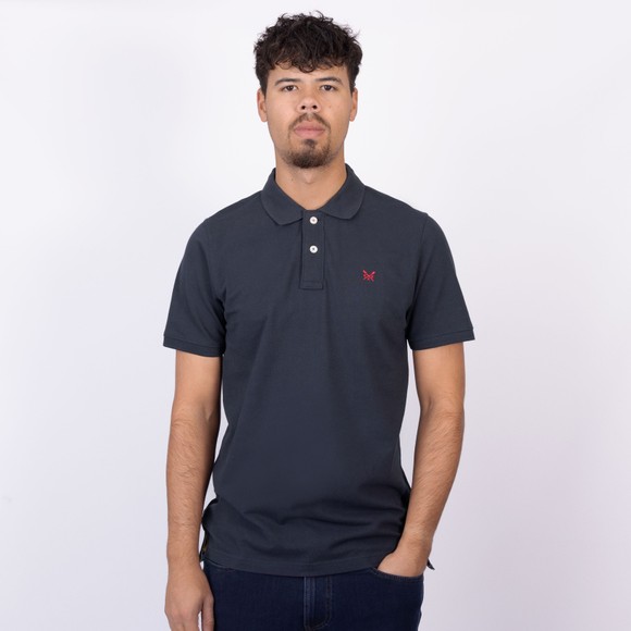 Crew Clothing Company Mens Blue Classic Pique Polo main image
