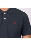 Crew Clothing Company Mens Blue Classic Pique Polo