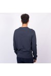 Crew Clothing Company Mens Blue Organic Cotton Crew Jumper
