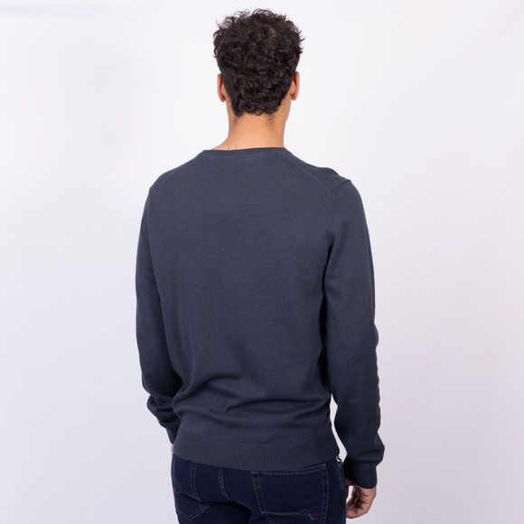 Crew Clothing Company Mens Blue Organic Cotton Crew Jumper main image