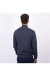 Crew Clothing Company Mens Blue Classic 1/2 Zip Knit
