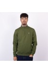 Crew Clothing Company Mens Green Classic 1/2 Zip Sweat