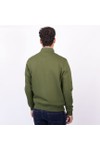 Crew Clothing Company Mens Green Classic 1/2 Zip Sweat