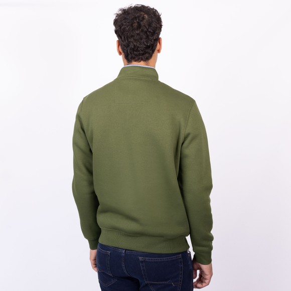 Crew Clothing Company Mens Green Classic 1/2 Zip Sweat main image