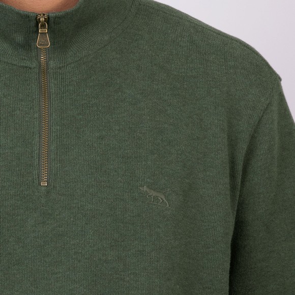 Rodd & Gunn Mens Green Alton Ave Knitted Half Zip Jumper main image