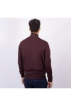 Crew Clothing Company Mens Brown Classic 1/2 Zip Knit