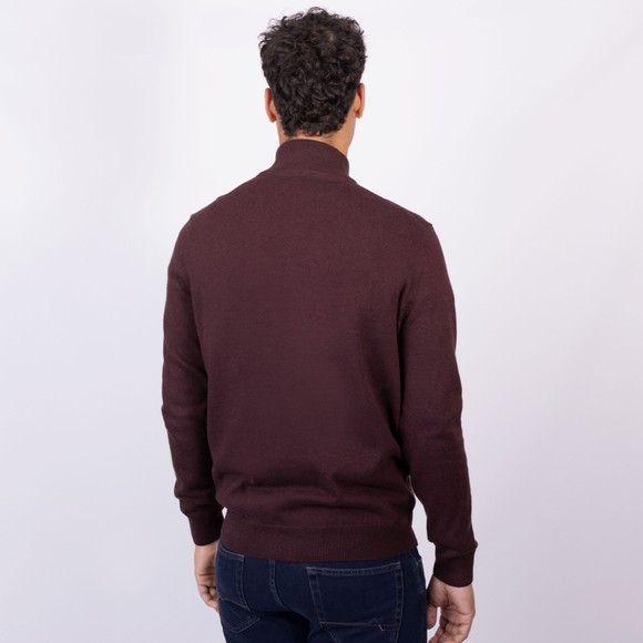 Crew Clothing Company Mens Brown Classic 1/2 Zip Knit main image