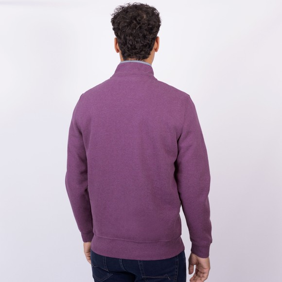 Crew Clothing Company Mens Purple Classic 1/2 Zip Sweat main image