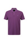 Crew Clothing Company Mens Purple Classic Pique Polo