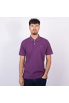 Crew Clothing Company Mens Purple Classic Pique Polo
