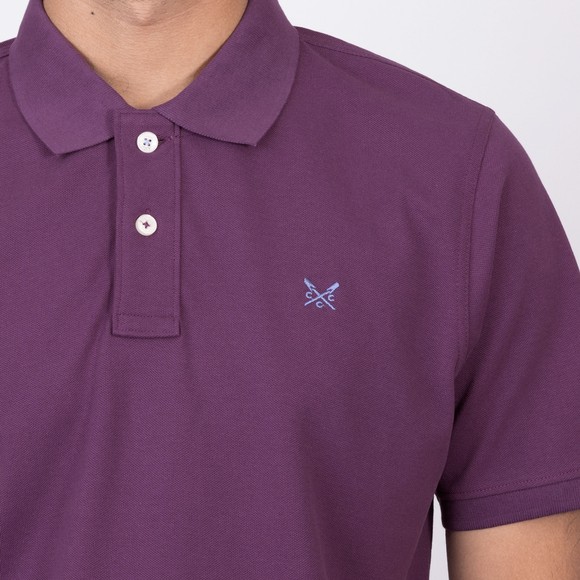 Crew Clothing Company Mens Purple Classic Pique Polo main image