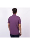 Crew Clothing Company Mens Purple Classic Pique Polo