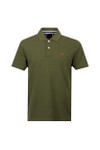 Crew Clothing Company Mens Green Classic Pique Polo