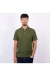 Crew Clothing Company Mens Green Classic Pique Polo