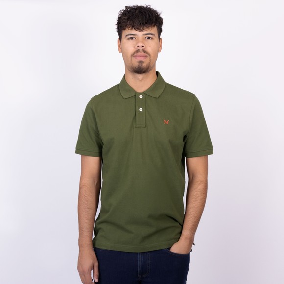Crew Clothing Company Mens Green Classic Pique Polo main image