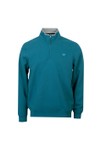 Crew Clothing Company Mens Blue Classic 1/2 Zip Sweat