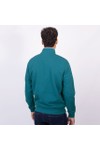 Crew Clothing Company Mens Blue Classic 1/2 Zip Sweat