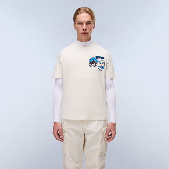 Napapijri Mens Beige S-Montepiana T-Shirt main image