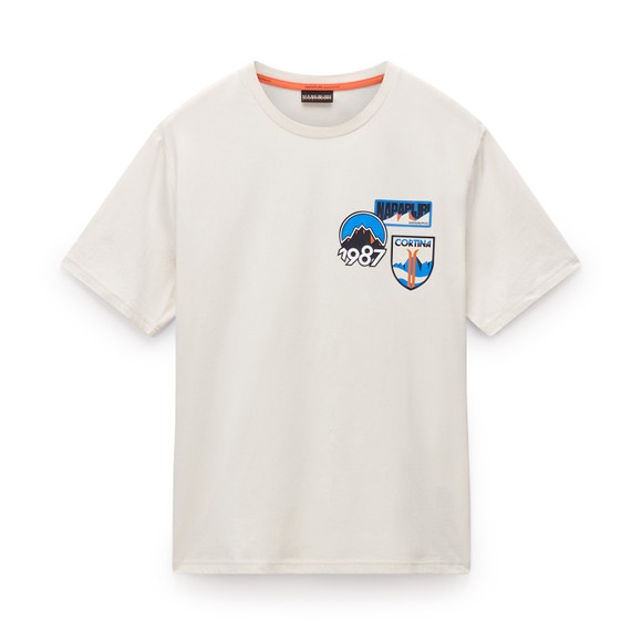 Napapijri Mens Beige S-Montepiana T-Shirt main image
