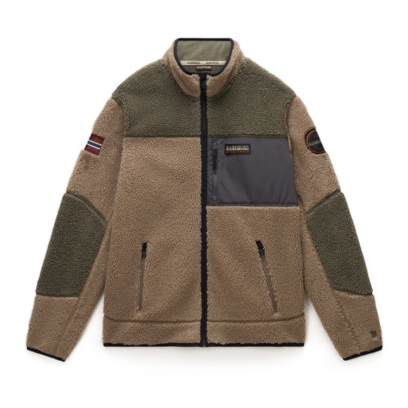 Napapijri Mens Beige Yupik FZ 3 Full Zip Fleece  main image