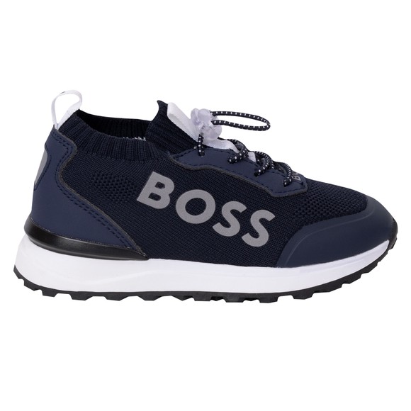 BOSS Boys Blue J52557 Trainer main image