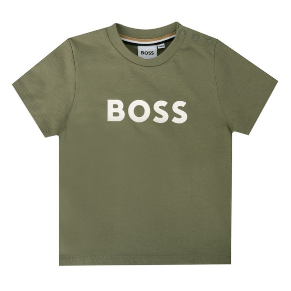 BOSS Baby Boys Green J52712 Logo T Shirt main image