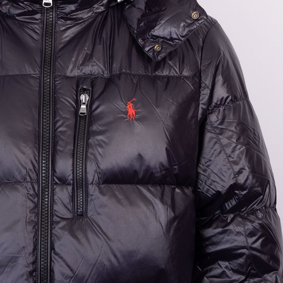 Polo Ralph Lauren Mens Black Gorham Glossed Down Jacket main image