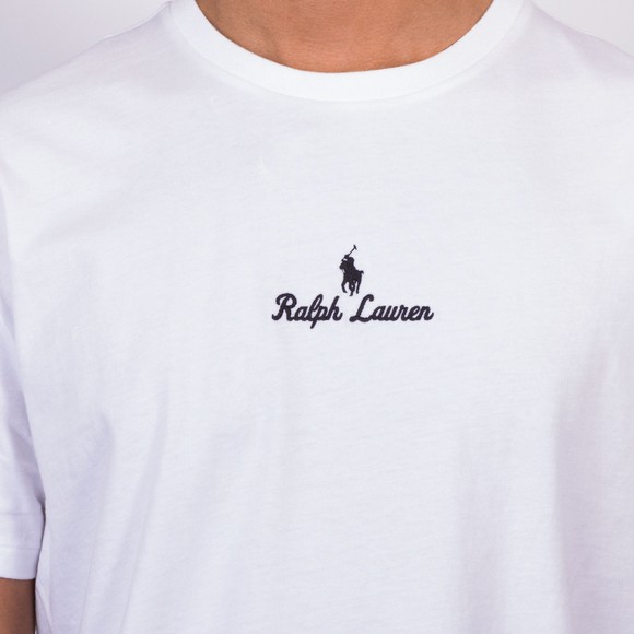 Polo Ralph Lauren Mens White Classic Fit Stitch Logo T Shirt main image