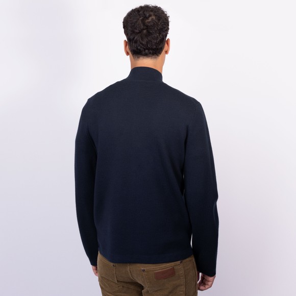 Oliver Sweeney Mens Blue Garstang Full Zip Sweat main image