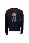 Hackett Mens Blue Harry Crew Knit Jumper