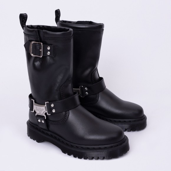 Dr. Martens Womens Black Anistone Biker Boot main image
