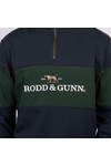 Rodd & Gunn Mens Blue Foresters Peak Half Zip Sweatshirt