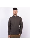 Thomas Maine Mens Grey Zip Pocket 1/4 Zip