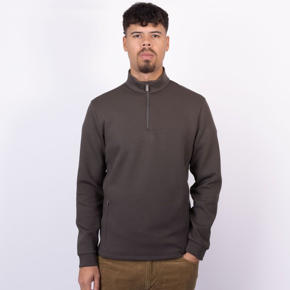 Thomas Maine Mens Grey Zip Pocket 1/4 Zip main image