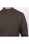 Thomas Maine Mens Grey Zip Pocket 1/4 Zip