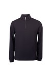 Thomas Maine Mens Black Zip Pocket 1/4 Zip