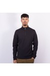 Thomas Maine Mens Black Zip Pocket 1/4 Zip