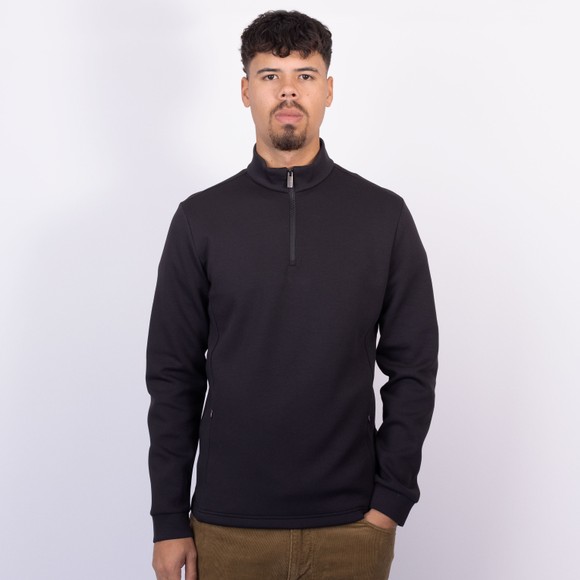 Thomas Maine Mens Black Zip Pocket 1/4 Zip main image