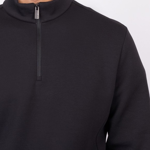 Thomas Maine Mens Black Zip Pocket 1/4 Zip main image