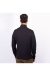 Thomas Maine Mens Black Zip Pocket 1/4 Zip