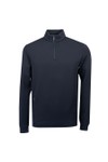 Thomas Maine Mens Blue Zip Pocket 1/4 Zip