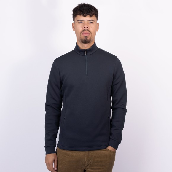 Thomas Maine Mens Blue Zip Pocket 1/4 Zip main image