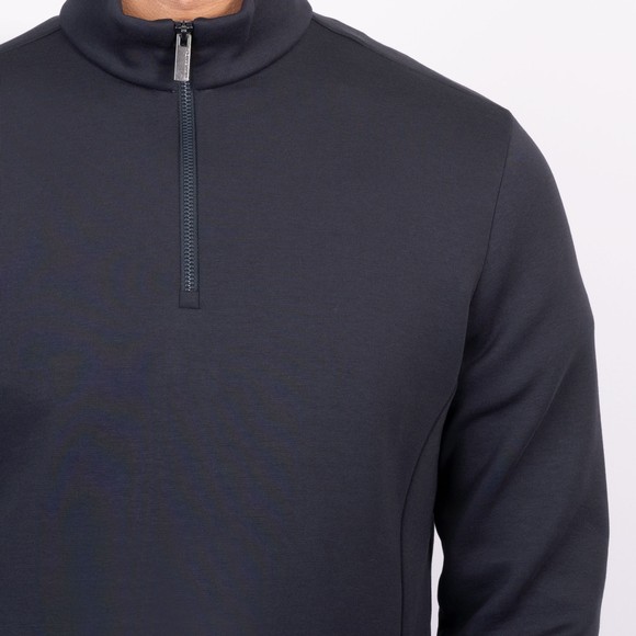 Thomas Maine Mens Blue Zip Pocket 1/4 Zip main image