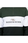 Rodd & Gunn Mens Green Foresters Peak Half Zip Sweatshirt